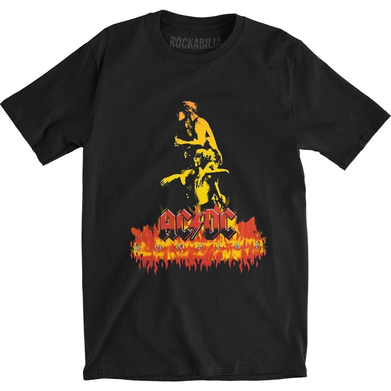 Acdc Bonfire Tshirt Damen Schwarz XL von AC/DC