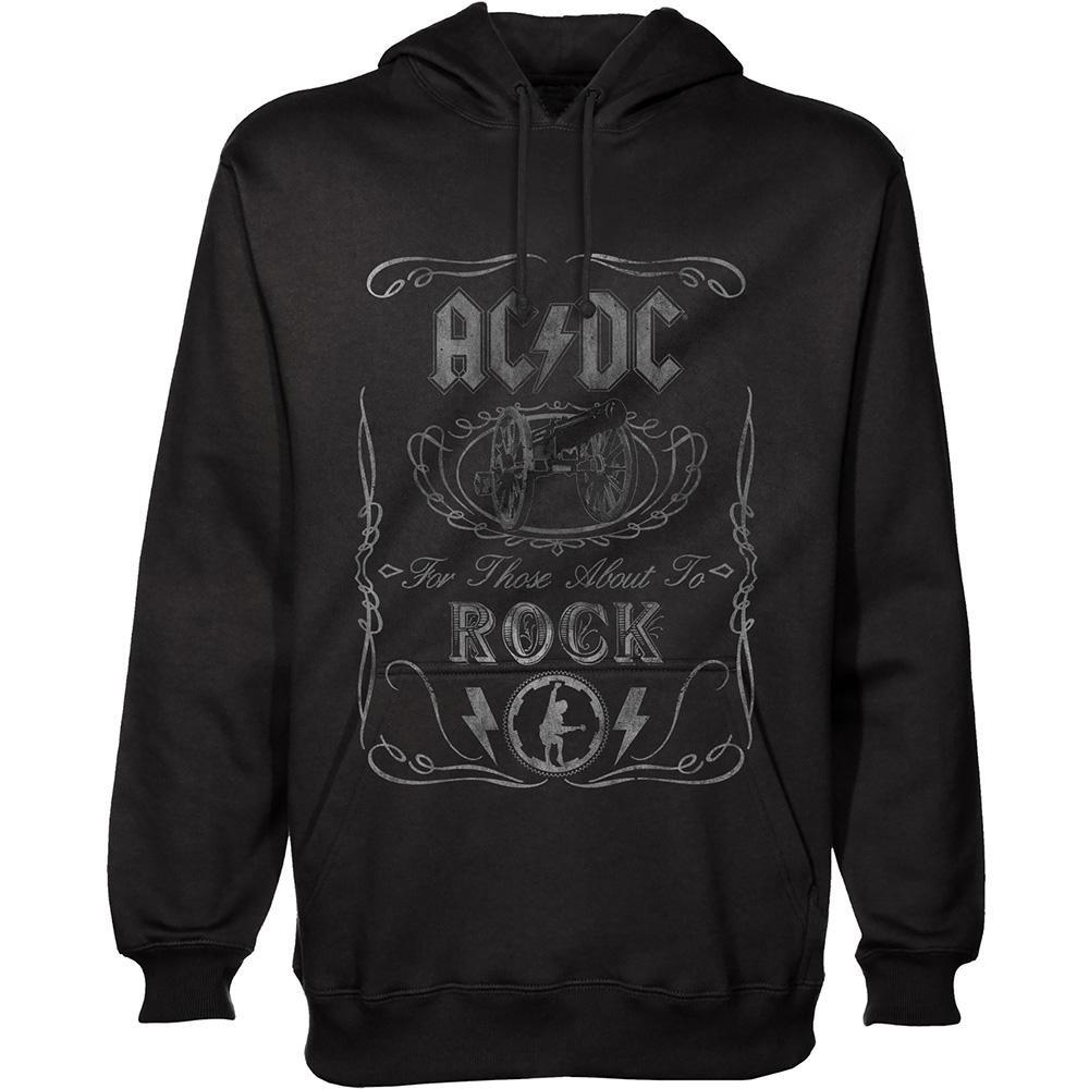 Acdc Cannon Swig Kapuzenpullover Damen Schwarz L von AC/DC