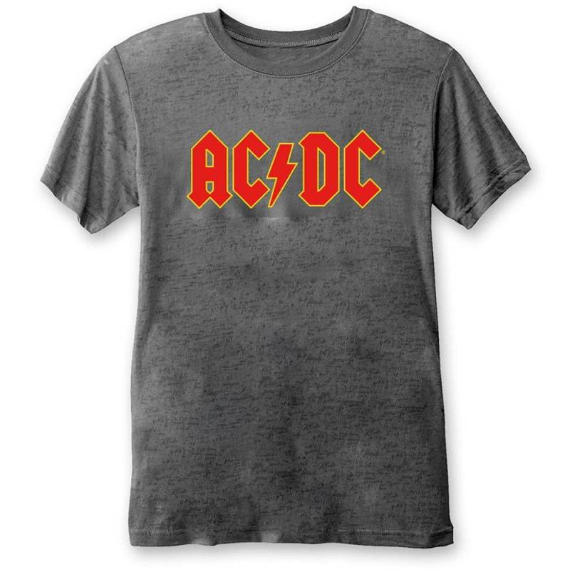 Acdc Classic Tshirt Logo Damen Grau S von AC/DC