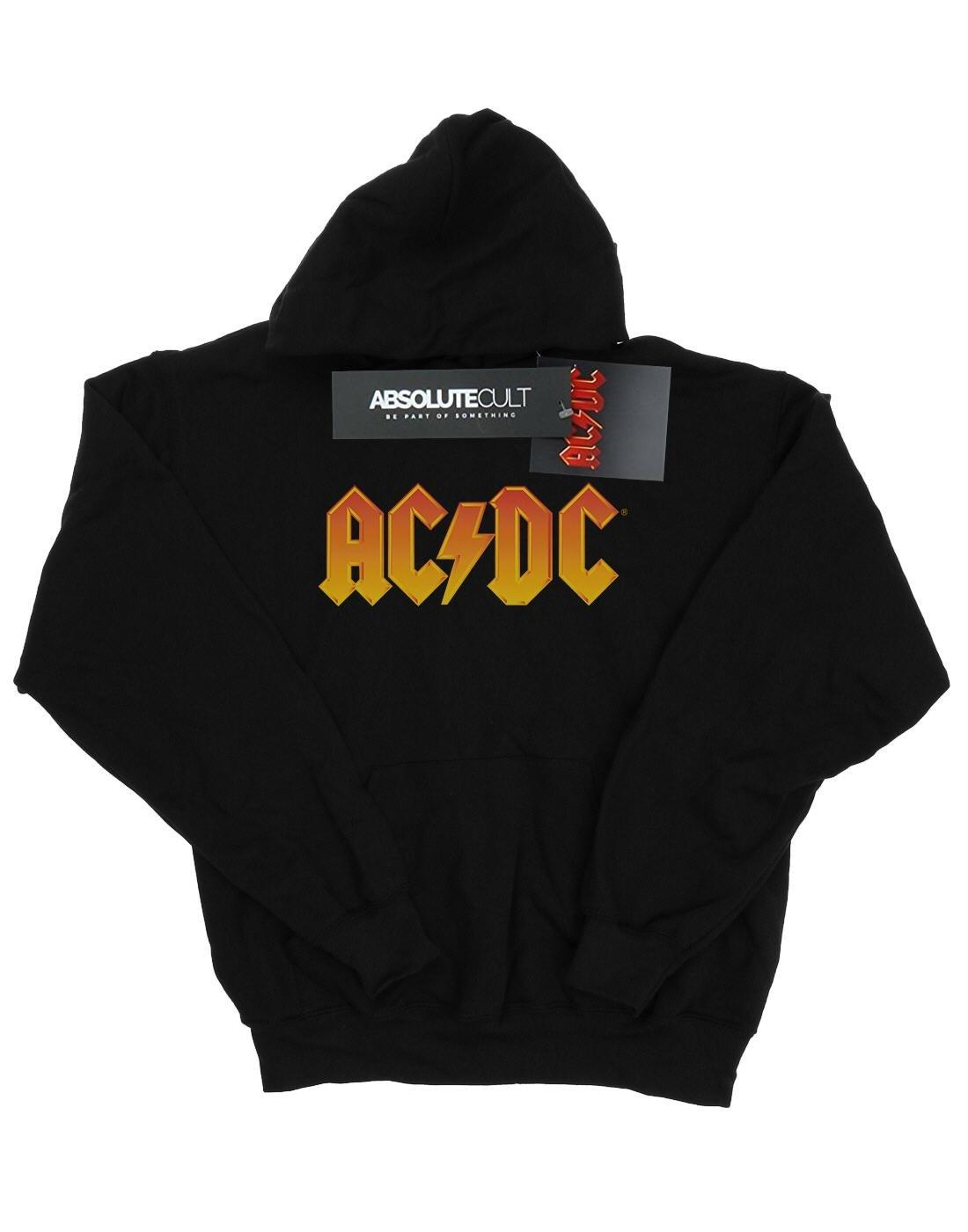 Acdc Fire Logo Kapuzenpullover Mädchen Schwarz 116 von AC/DC