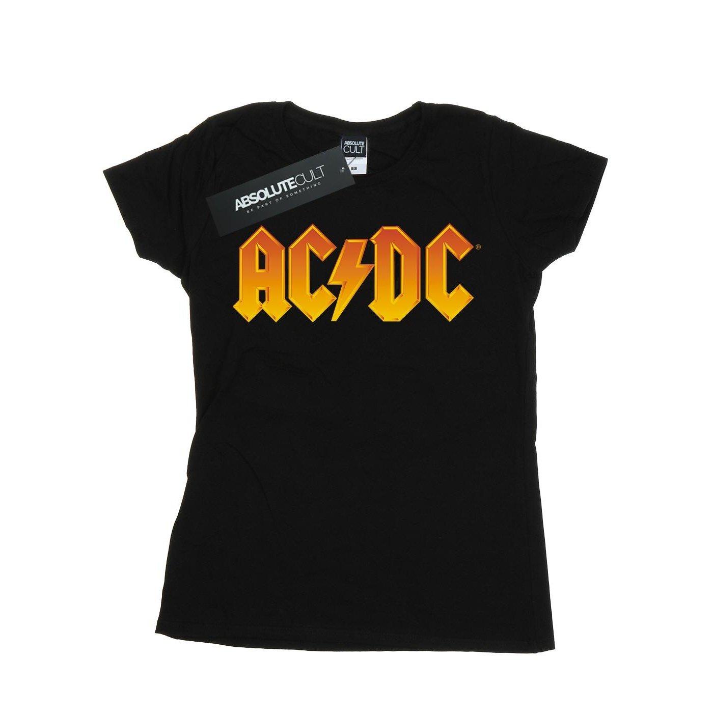 Acdc Fire Logo Tshirt Damen Schwarz XL von AC/DC