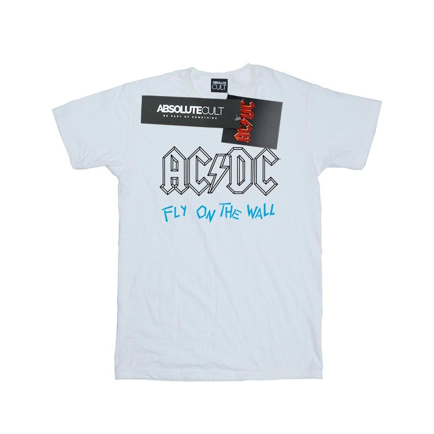 Acdc Fly On The Wall Outline Tshirt Damen Weiss 3XL von AC/DC