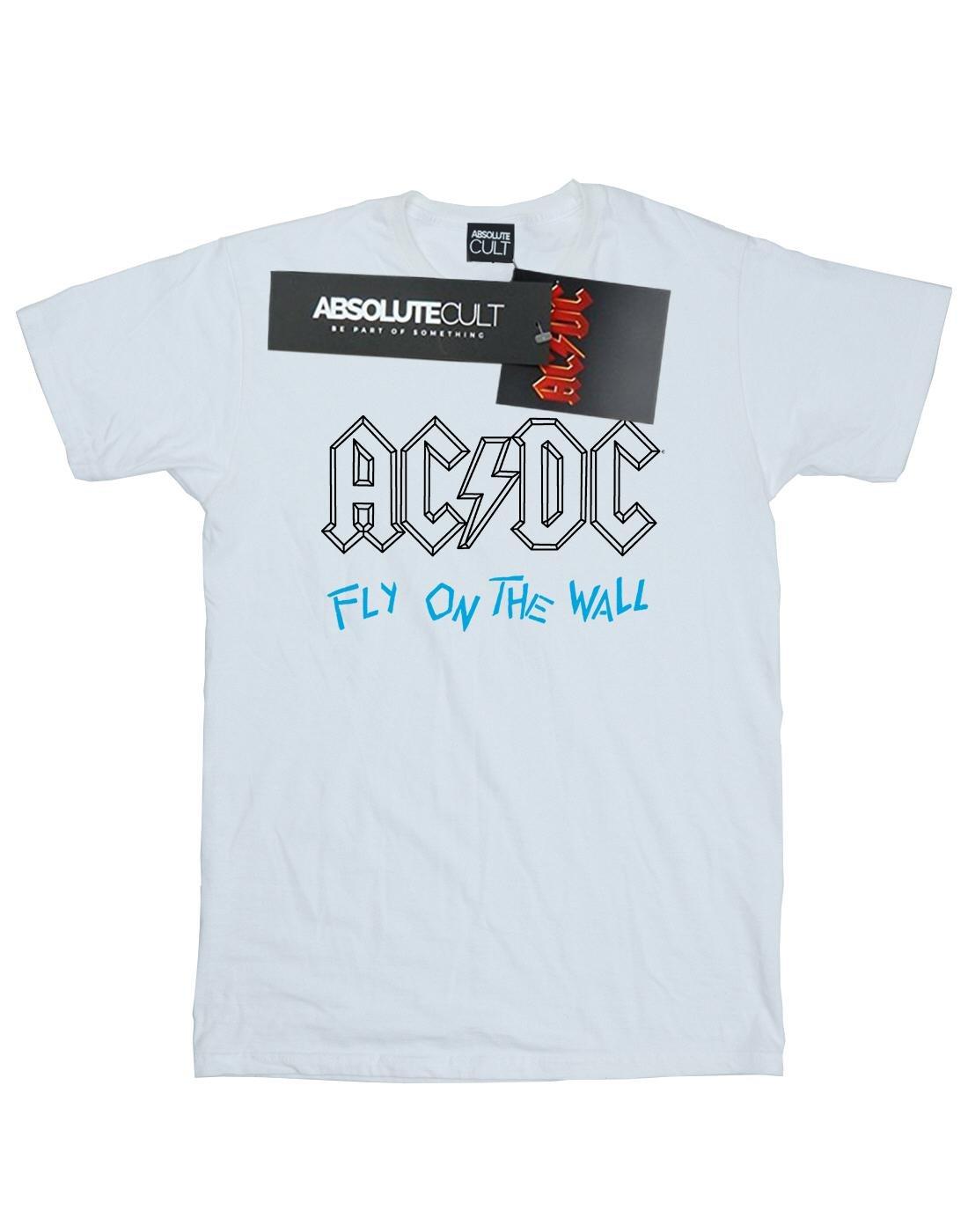 Acdc Fly On The Wall Outline Tshirt Herren Weiss S von AC/DC