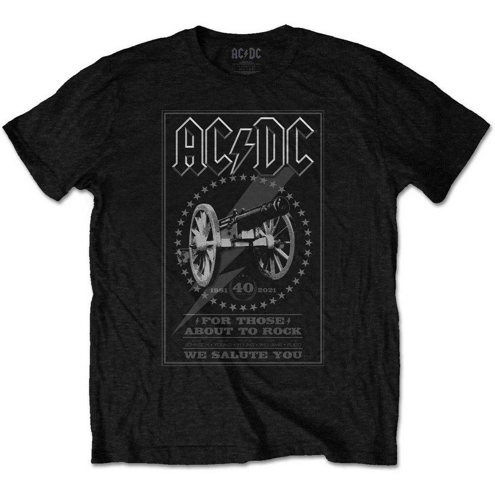 Acdc For Those About To Rock 40th Tshirt Damen Schwarz S von AC/DC