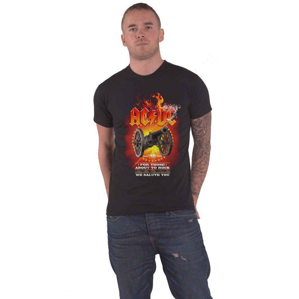 Acdc For Those About To Rock 40th Tshirt Damen Schwarz S von AC/DC