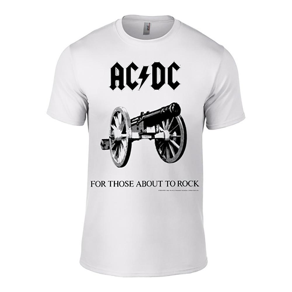 Acdc For Those About To Rock Tshirt Damen Weiss M von AC/DC