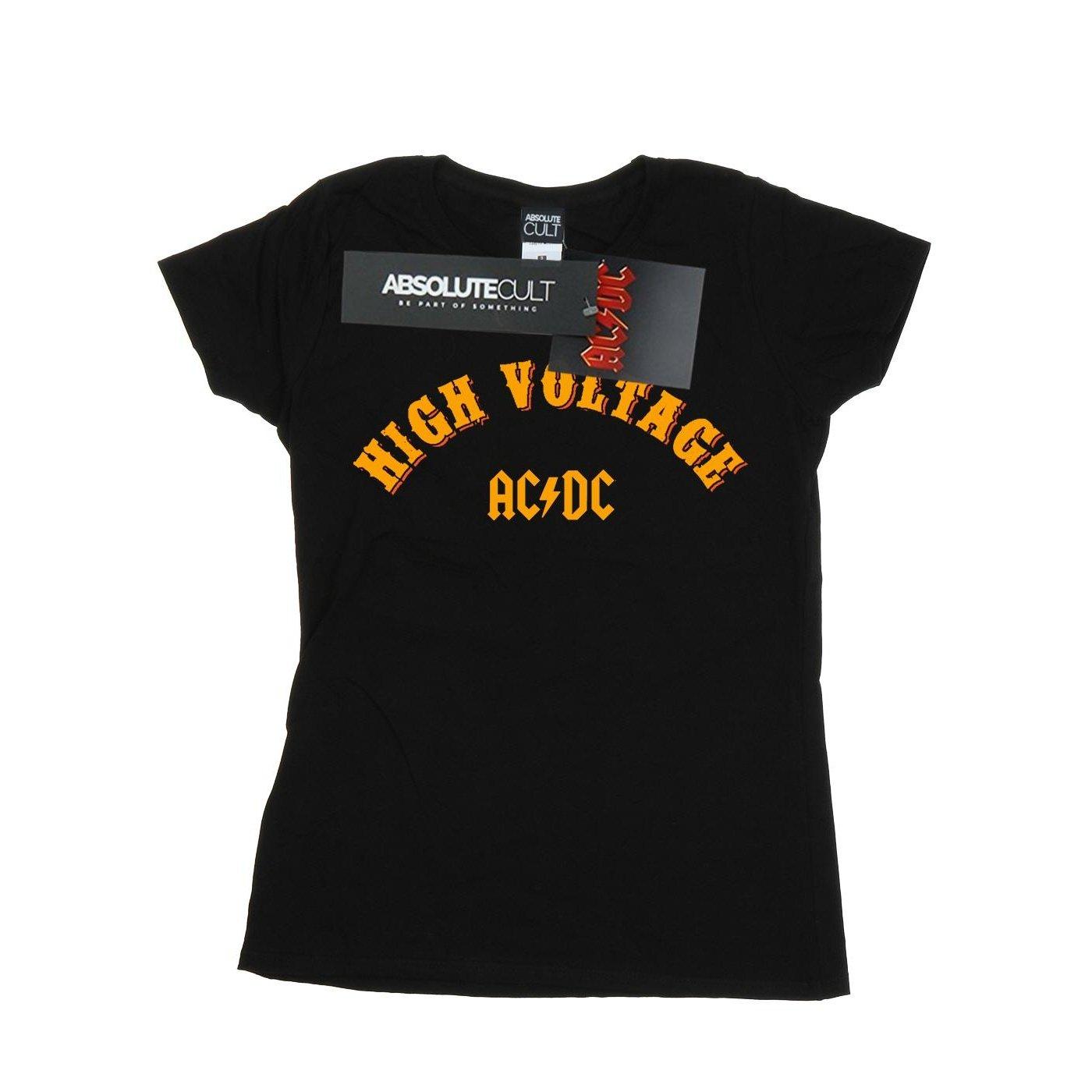Acdc High Voltage Collegiate Tshirt Damen Schwarz M von AC/DC