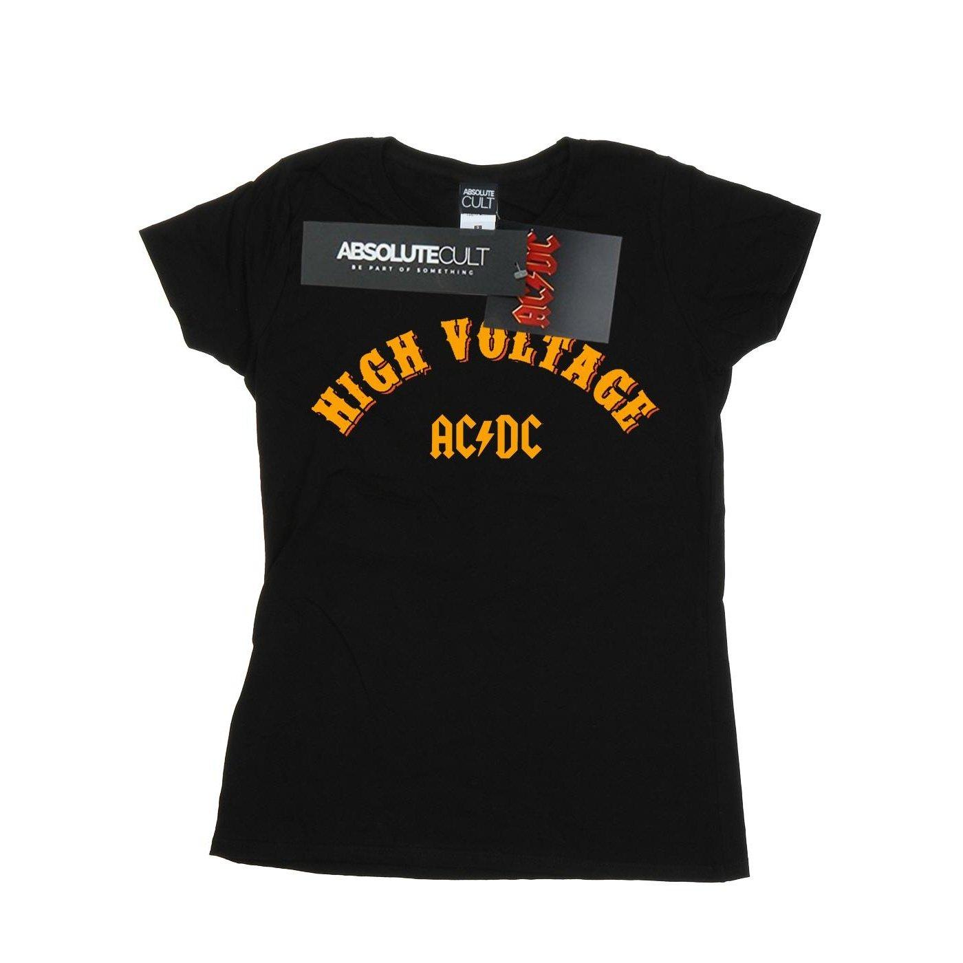 Acdc High Voltage Collegiate Tshirt Damen Schwarz XL von AC/DC