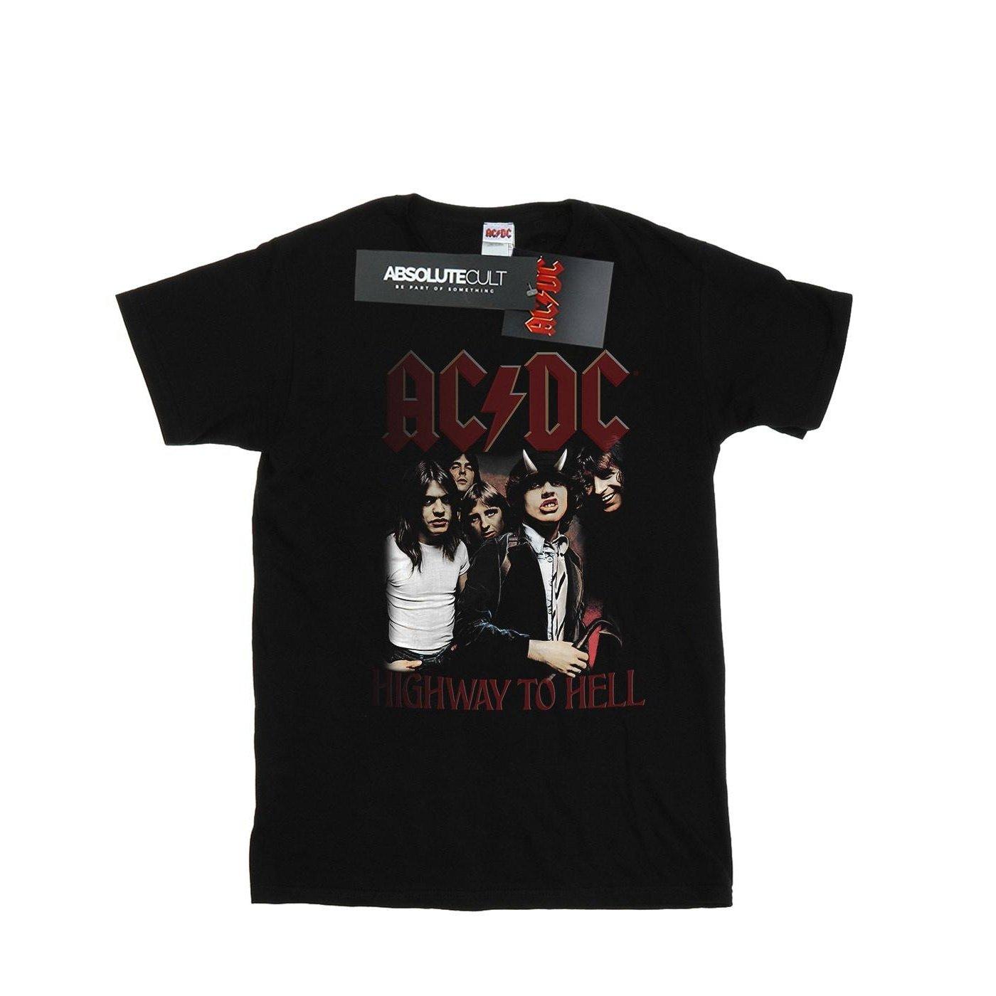 Acdc Highway To Hell Boyfriend Fit Tshirt Damen Schwarz L von AC/DC