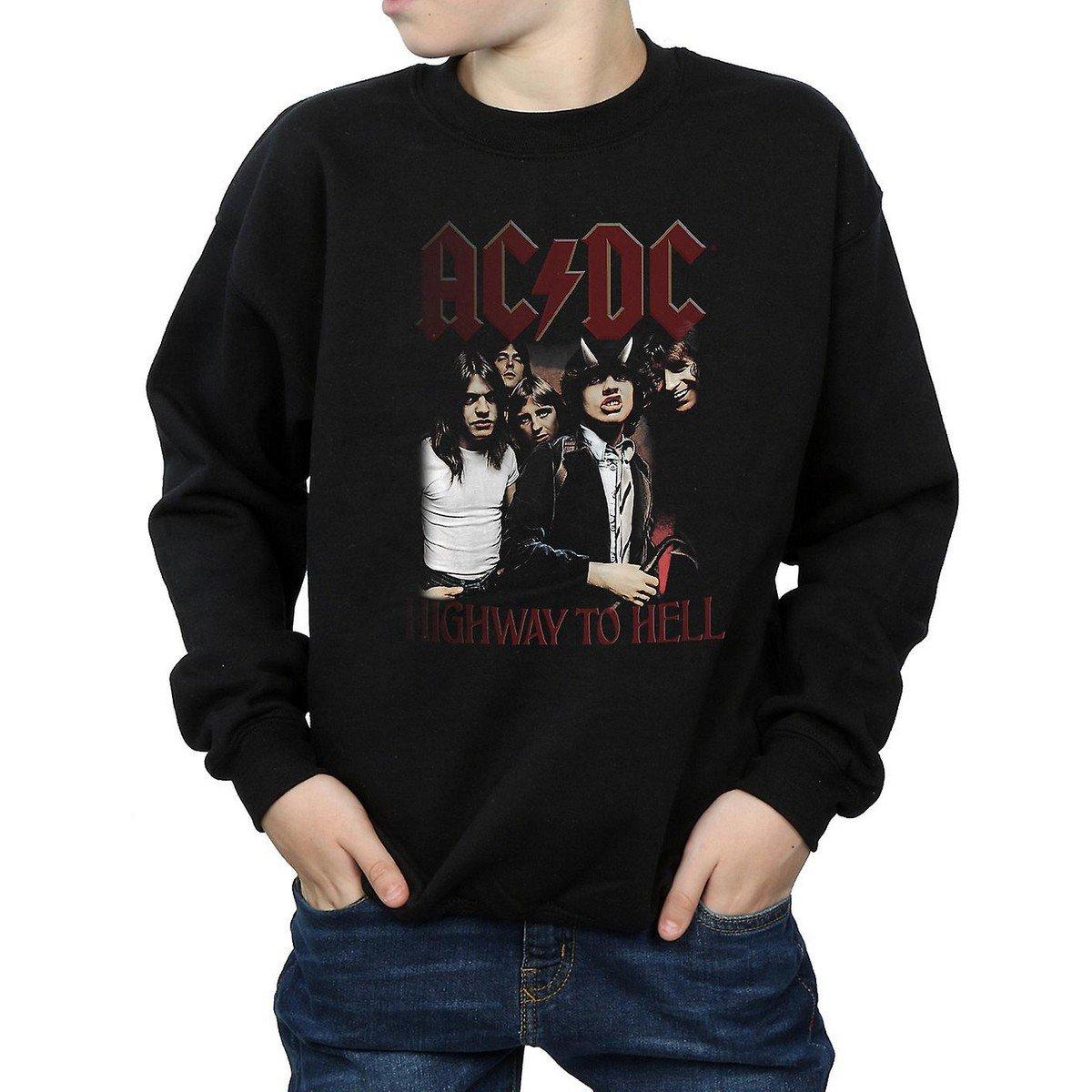 Acdc Highway To Hell Sweatshirt Jungen Schwarz 116 von AC/DC