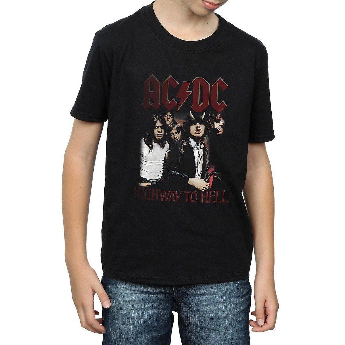 Acdc Highway To Hell Tshirt Jungen Schwarz 116 von AC/DC