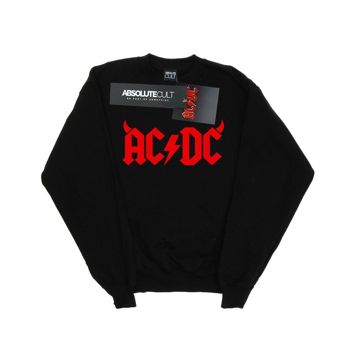 Acdc Horns Logo Sweatshirt Damen Schwarz L von AC/DC