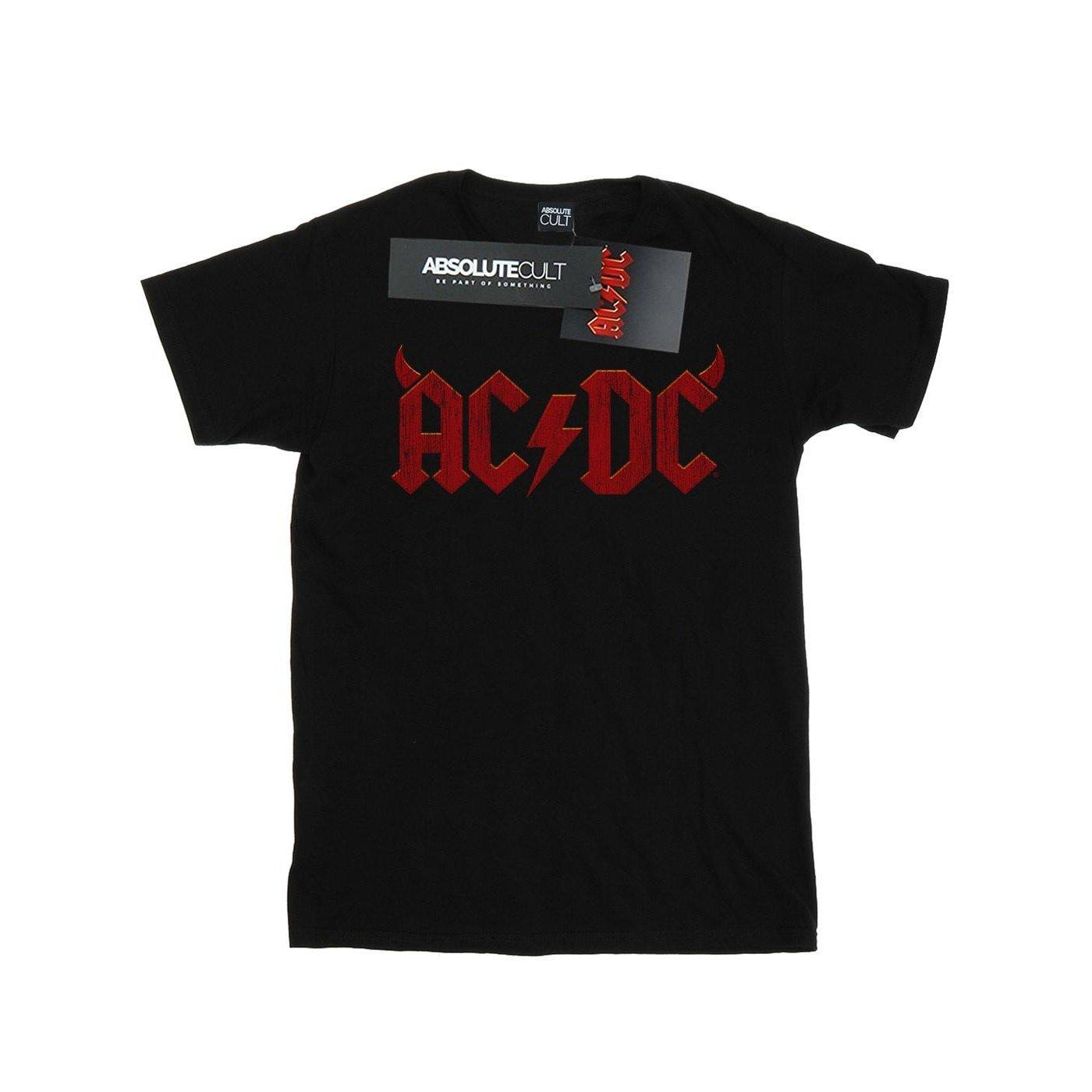 Acdc Horns Logo Tshirt Damen Schwarz L von AC/DC