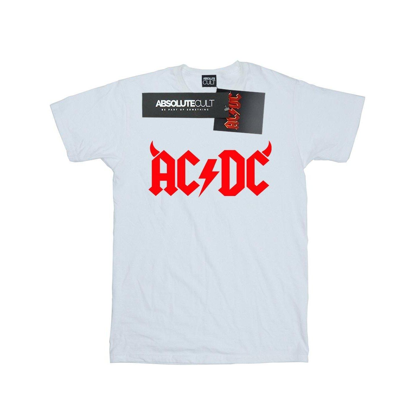 Acdc Horns Logo Tshirt Damen Weiss 4XL von AC/DC