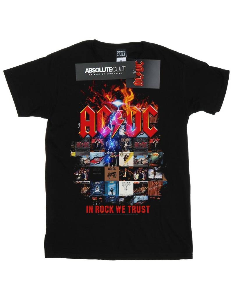 Acdc In Rock We Trust Album Cover Tshirt Herren Schwarz L von AC/DC