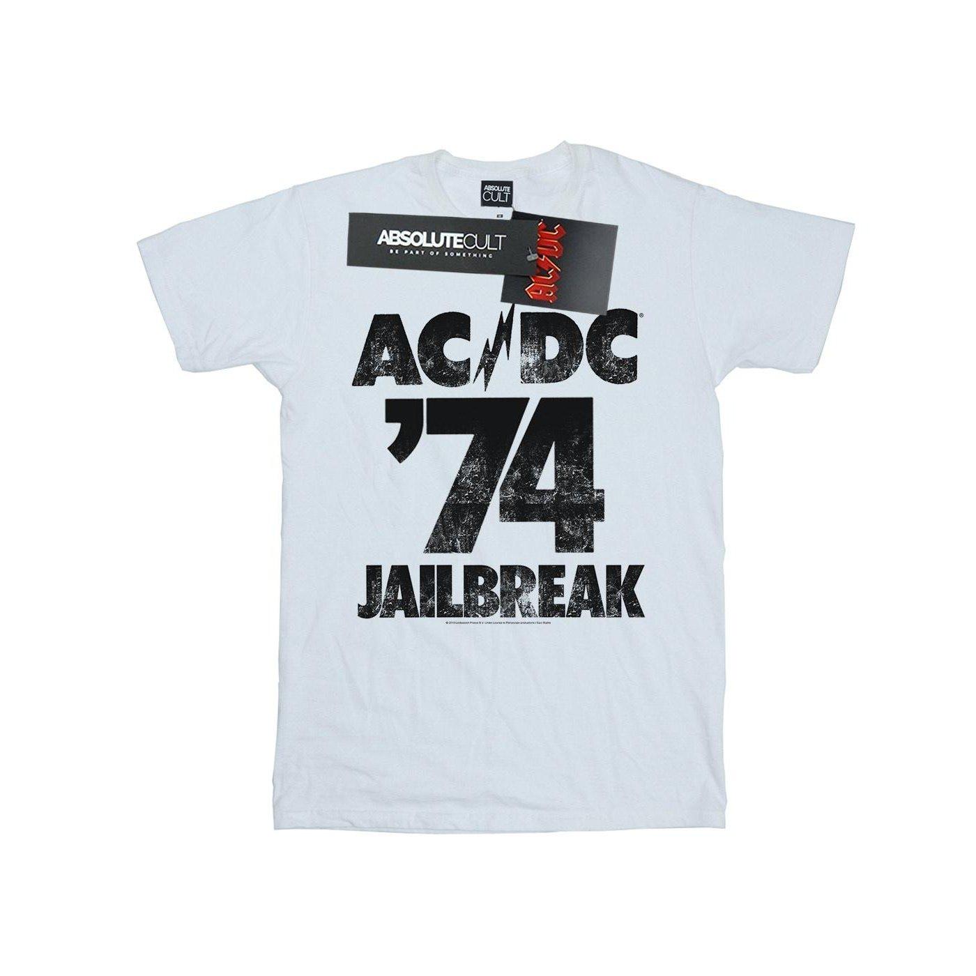 Acdc Jailbreak 74 Boyfriend Fit Tshirt Damen Weiss M von AC/DC