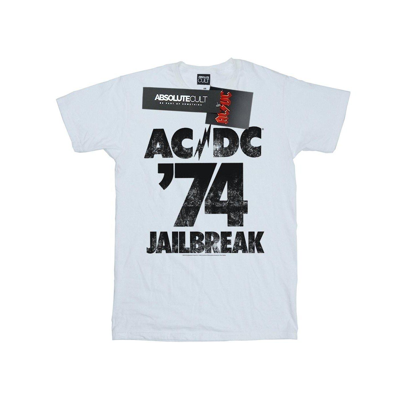 Acdc Jailbreak 74 Boyfriend Fit Tshirt Damen Weiss S von AC/DC