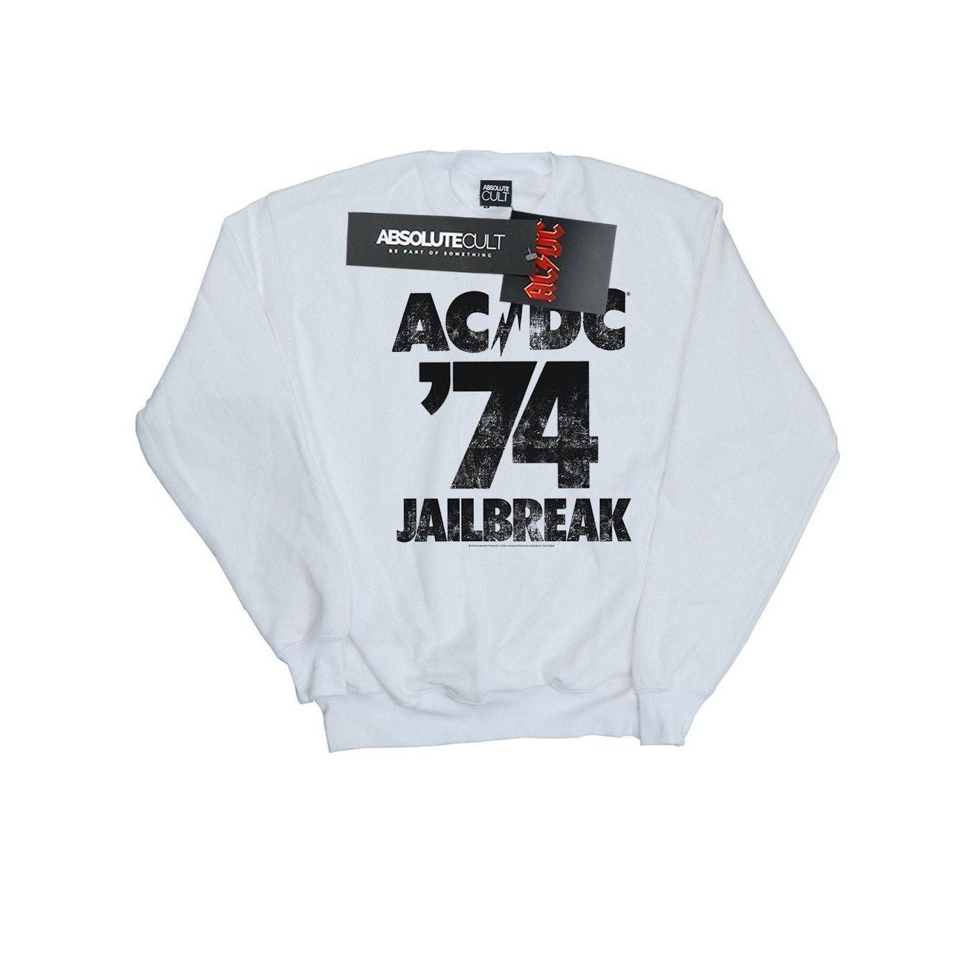 Acdc Jailbreak 74 Sweatshirt Damen Weiss M von AC/DC