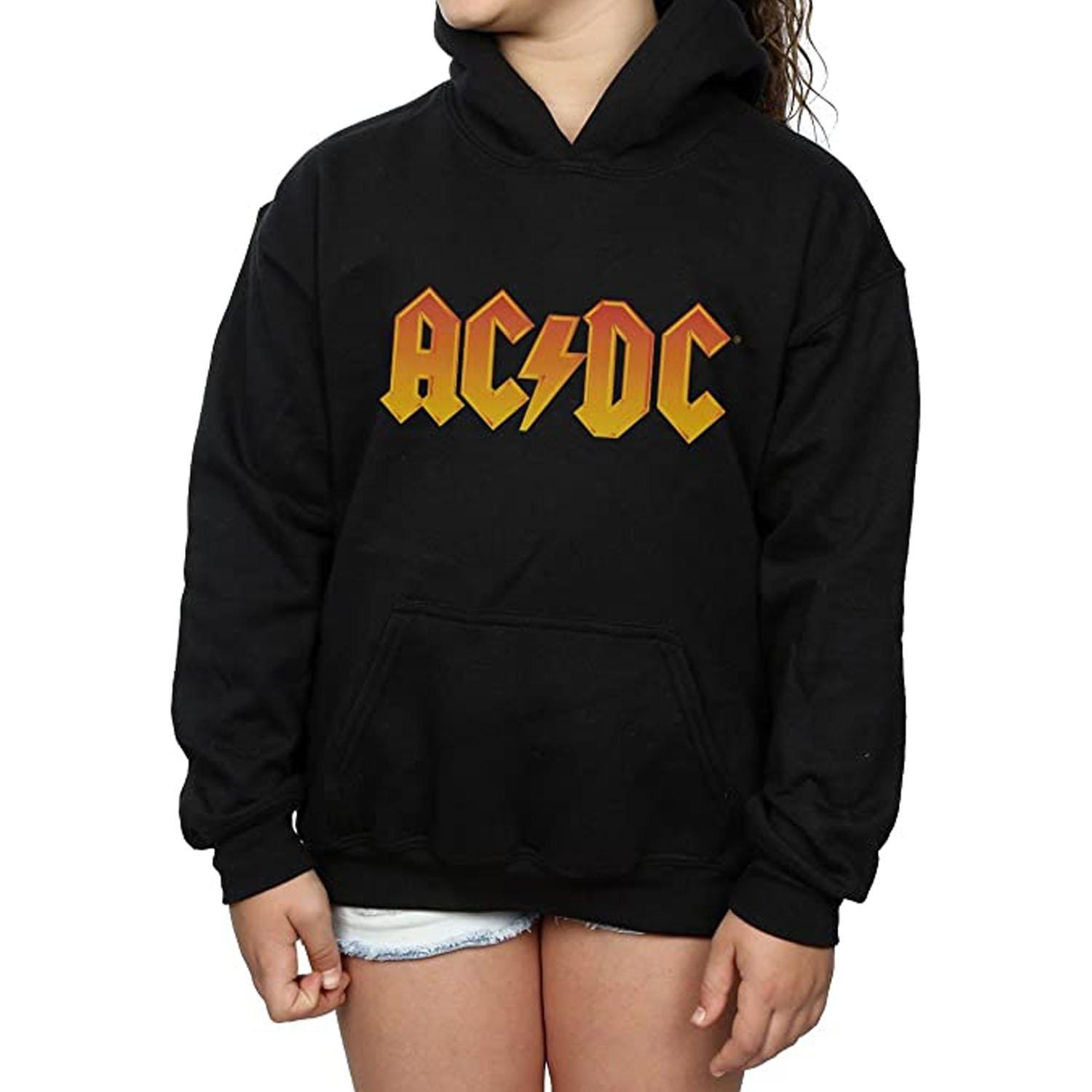 Acdc Kapuzenpullover Logo Damen Schwarz M von AC/DC