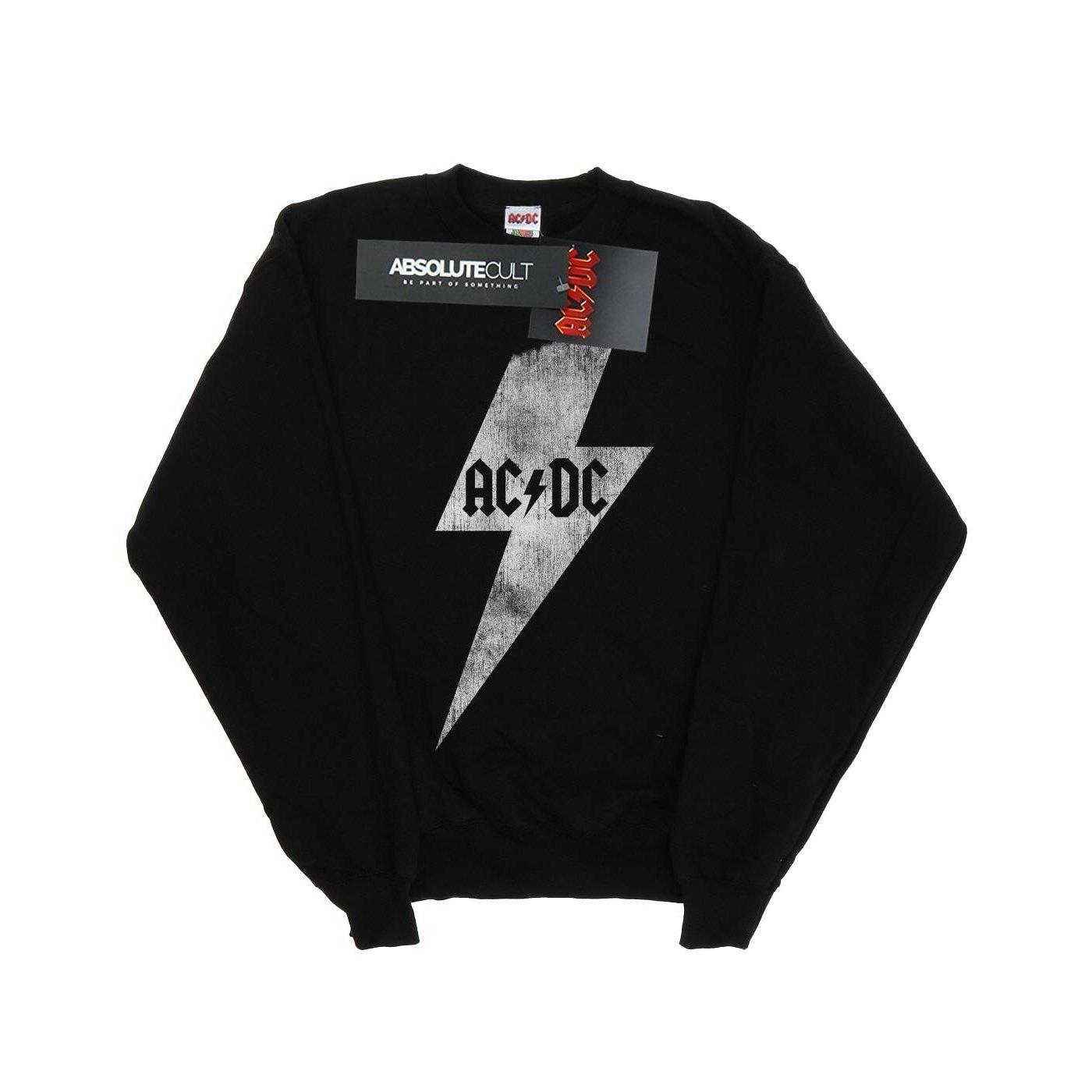 Acdc Lightning Bolt Sweatshirt Damen Schwarz L von AC/DC