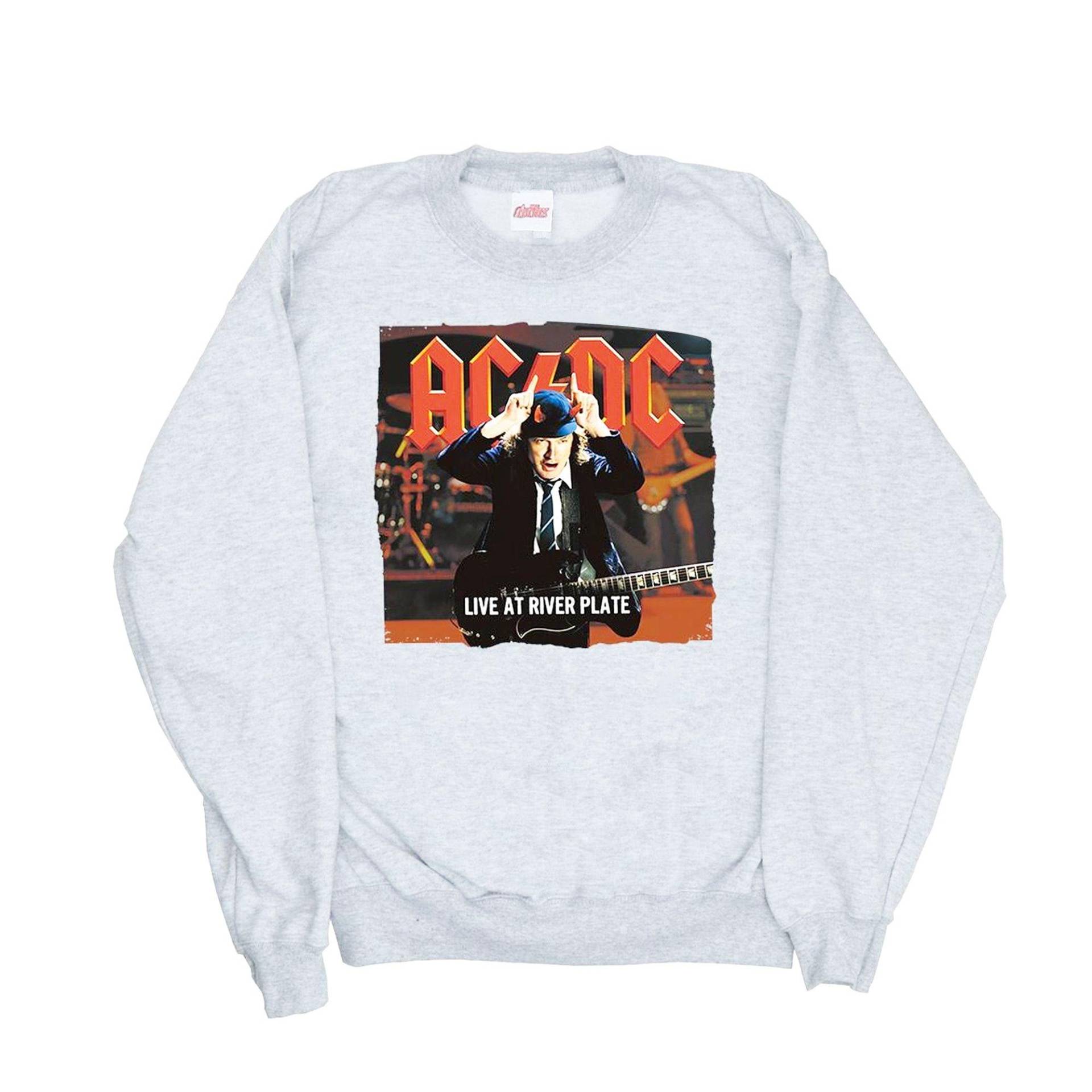 Acdc Live At River Plate Columbia Records Sweatshirt Damen Grau XL von AC/DC