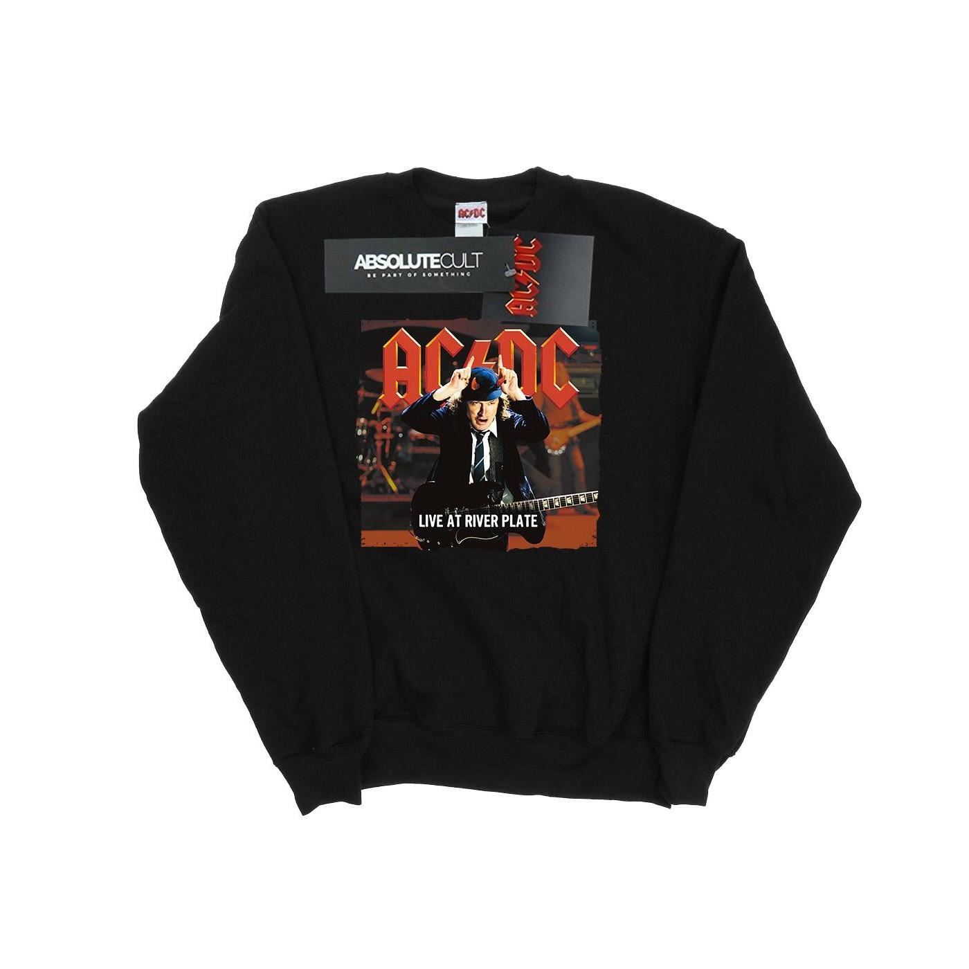 Acdc Live At River Plate Columbia Records Sweatshirt Damen Schwarz M von AC/DC