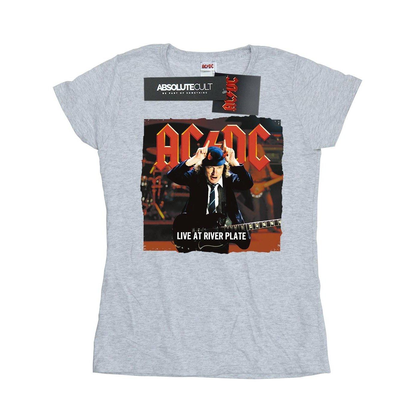 Acdc Live At River Plate Columbia Records Tshirt Damen Grau S von AC/DC