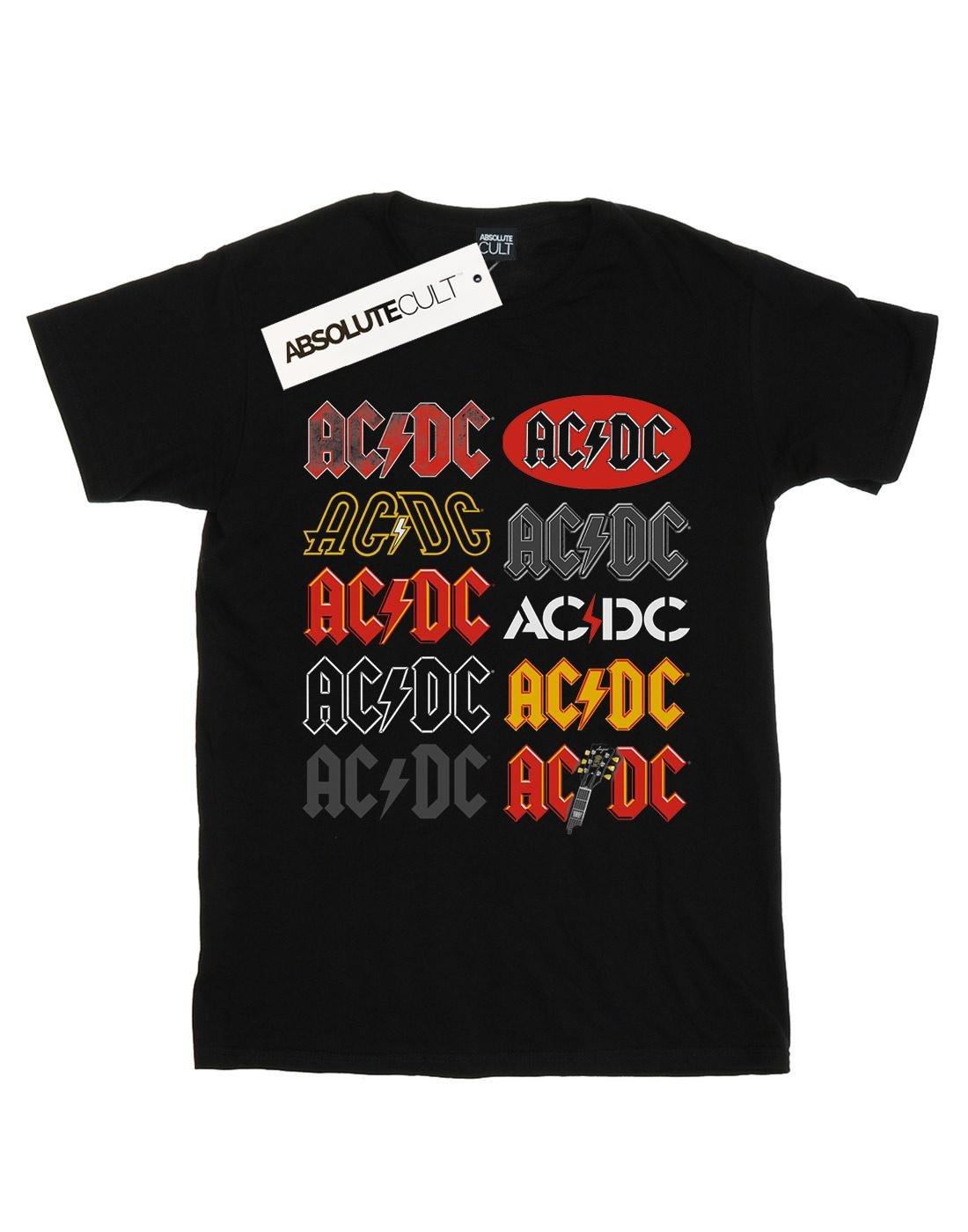Acdc Multi Logos Tshirt Herren Schwarz XL von AC/DC
