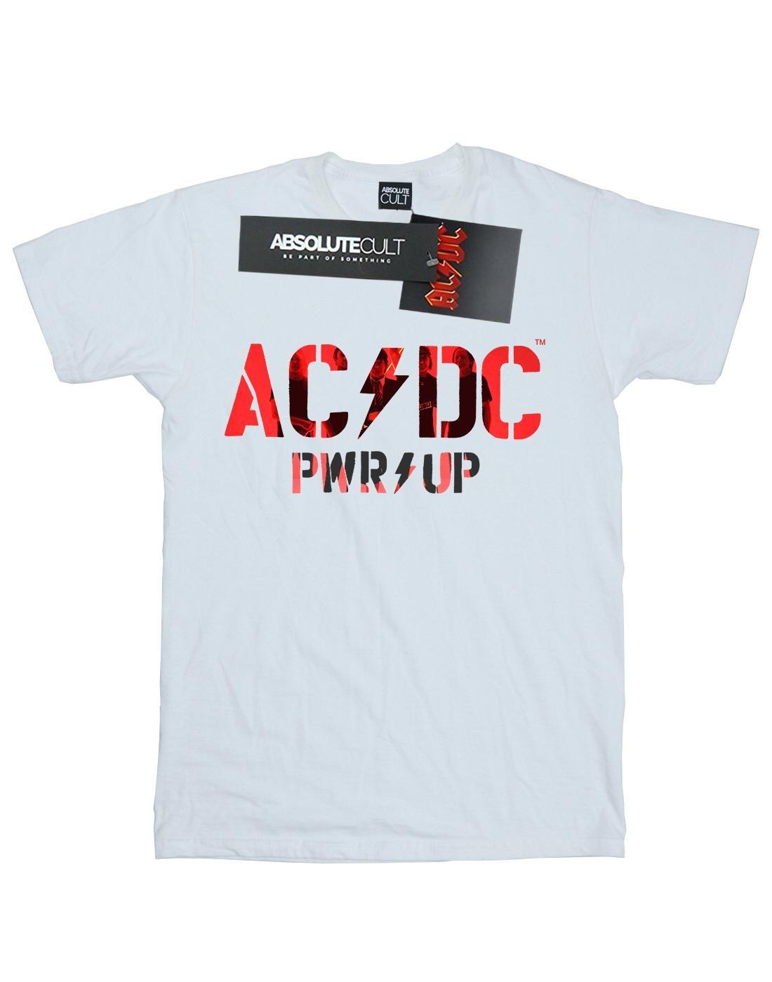 Acdc Pwr Up Photo Logo Tshirt Herren Weiss S von AC/DC