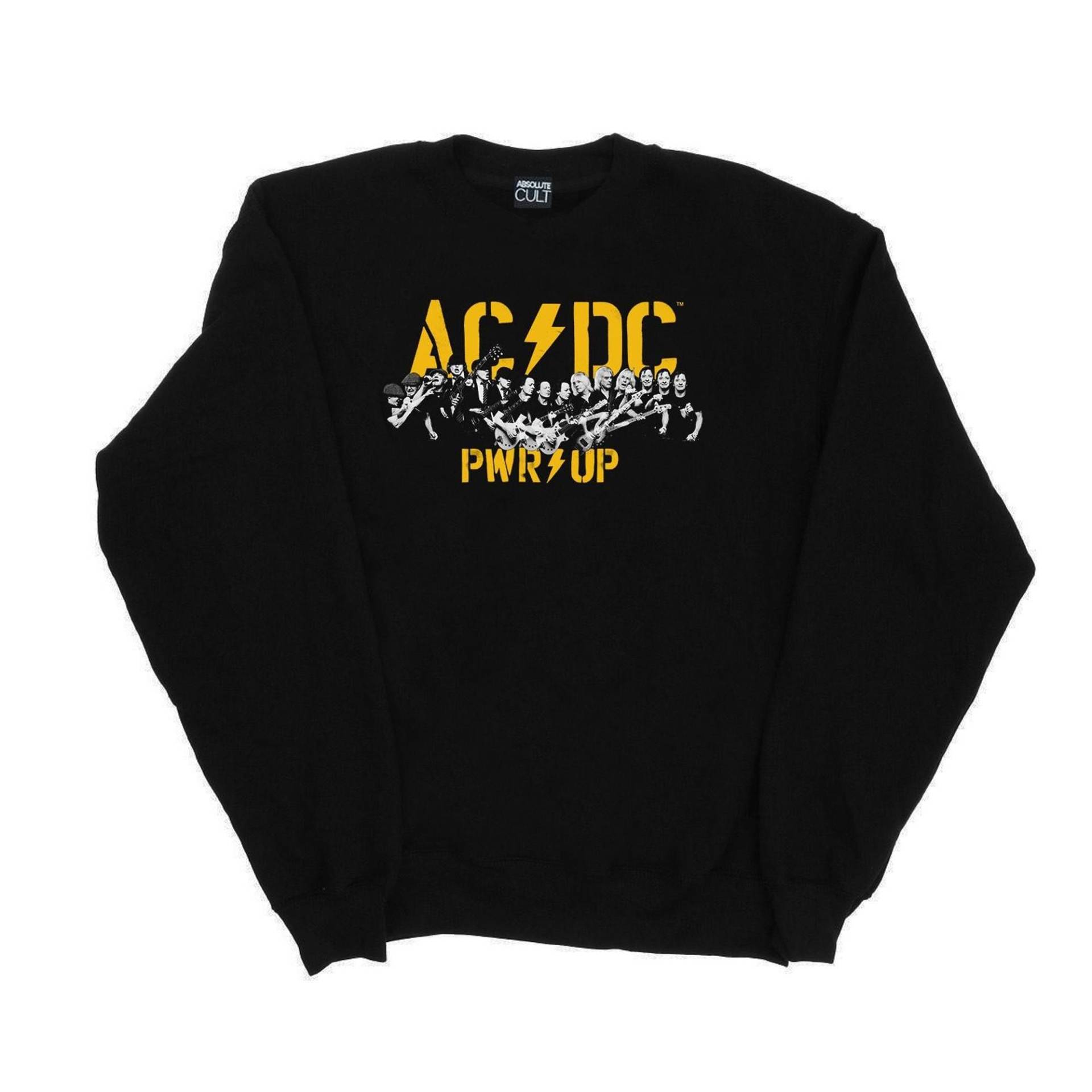 Acdc Pwr Up Portrait Motion Sweatshirt Damen Schwarz M von AC/DC