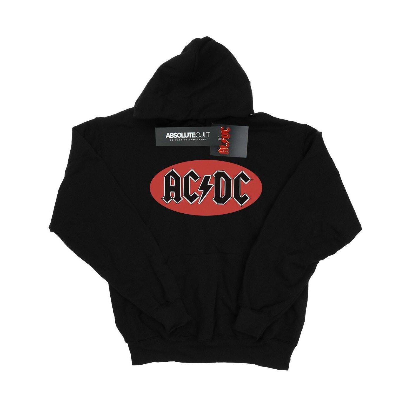 Acdc Red Circle Logo Kapuzenpullover Damen Schwarz M von AC/DC