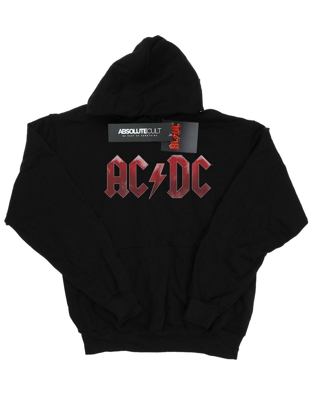 Acdc Red Ice Logo Kapuzenpullover Jungen Schwarz 116 von AC/DC