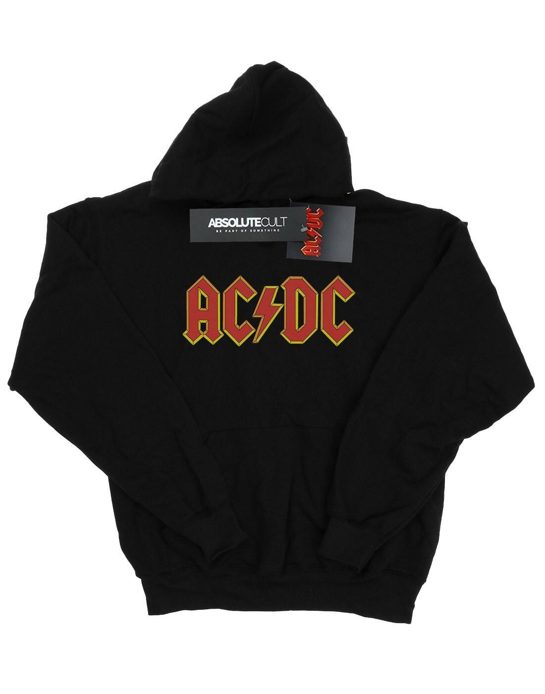 Acdc Red Logo Kapuzenpullover Jungen Schwarz 116 von AC/DC