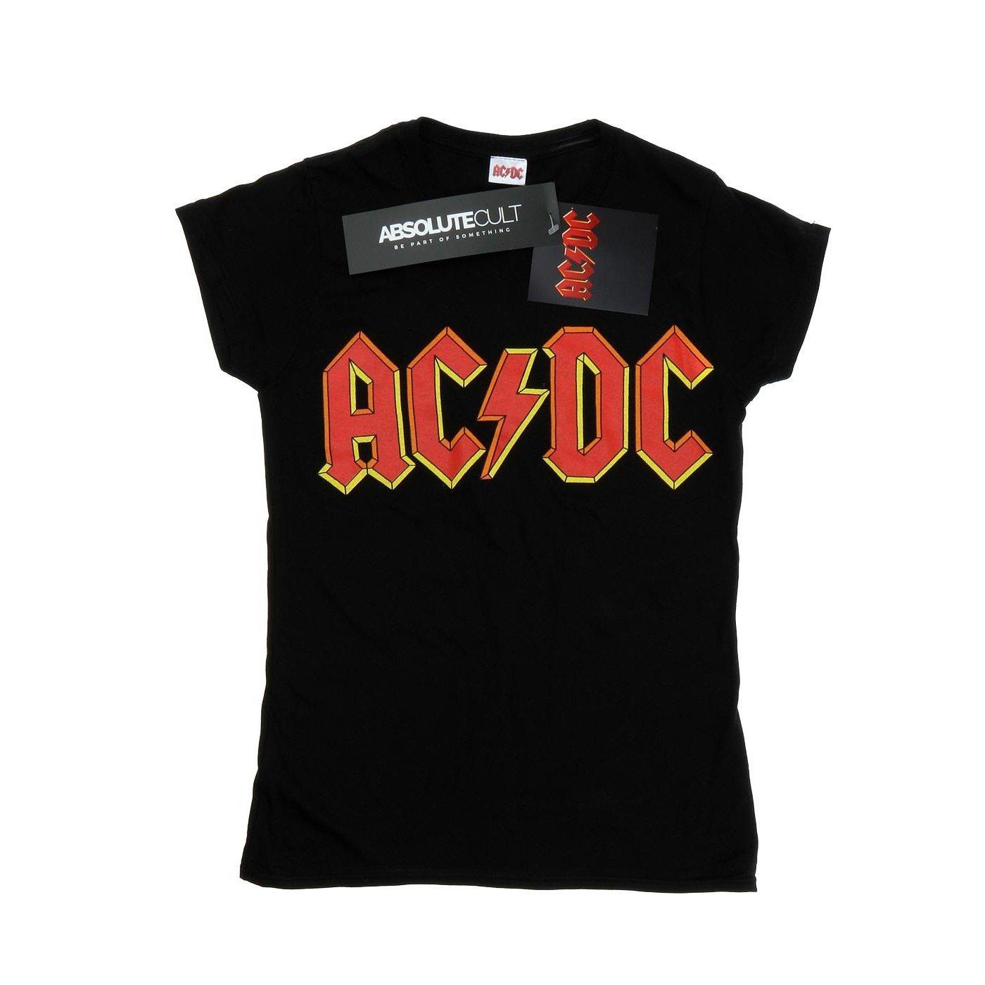 Acdc Red Logo Tshirt Damen Schwarz XS von AC/DC