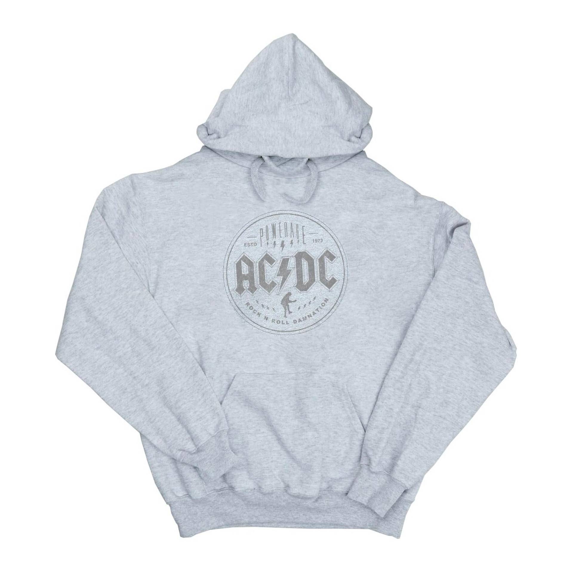 Acdc Rock N Roll Damnation Black Kapuzenpullover Herren Grau 3XL von AC/DC