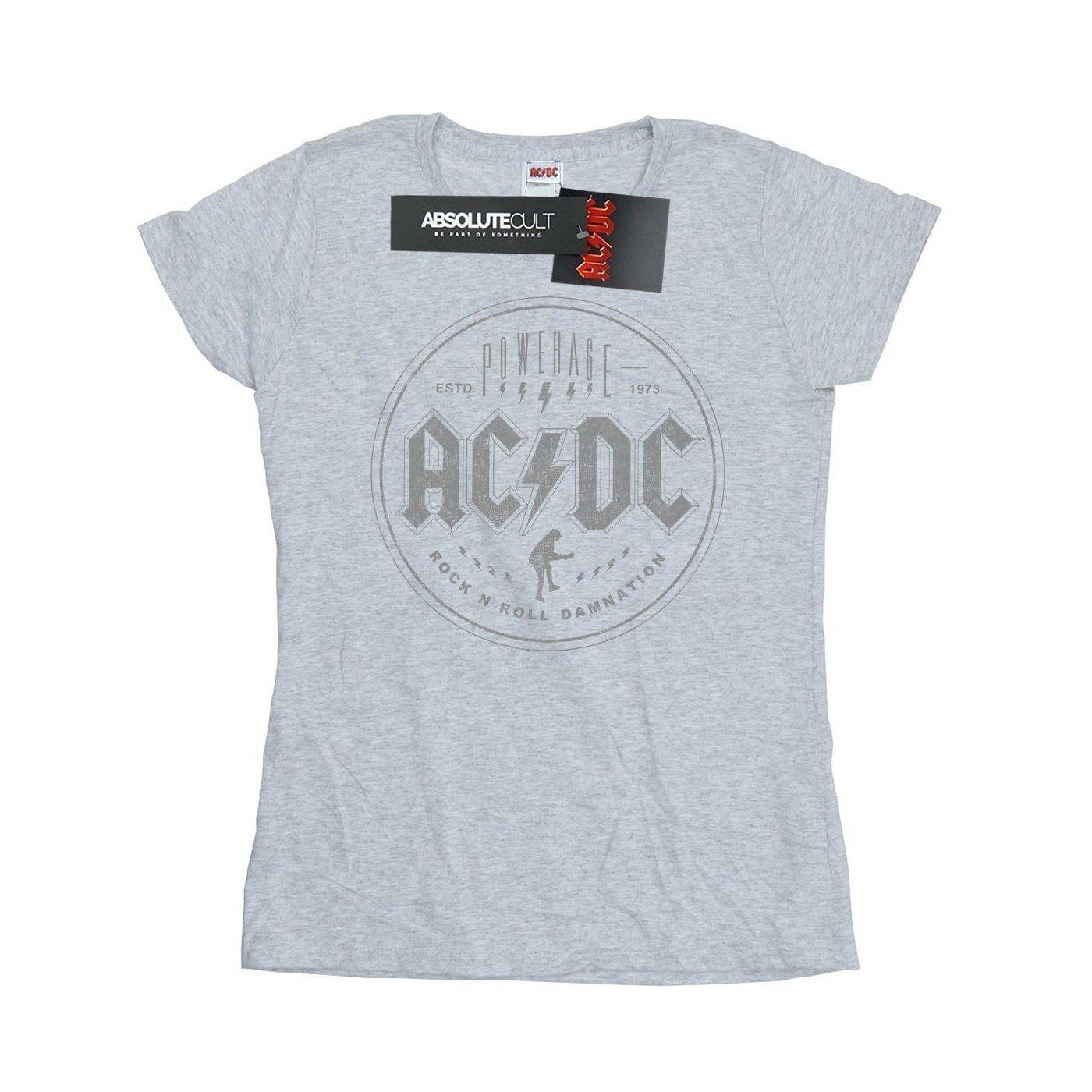 Acdc Rock N Roll Damnation Black Tshirt Damen Grau XL von AC/DC