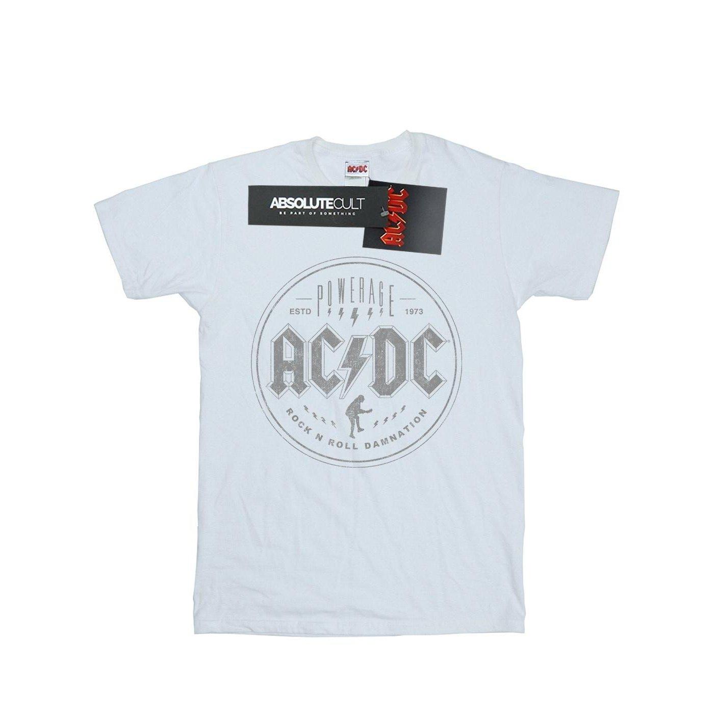 Acdc Rock N Roll Damnation Black Tshirt Damen Weiss M von AC/DC