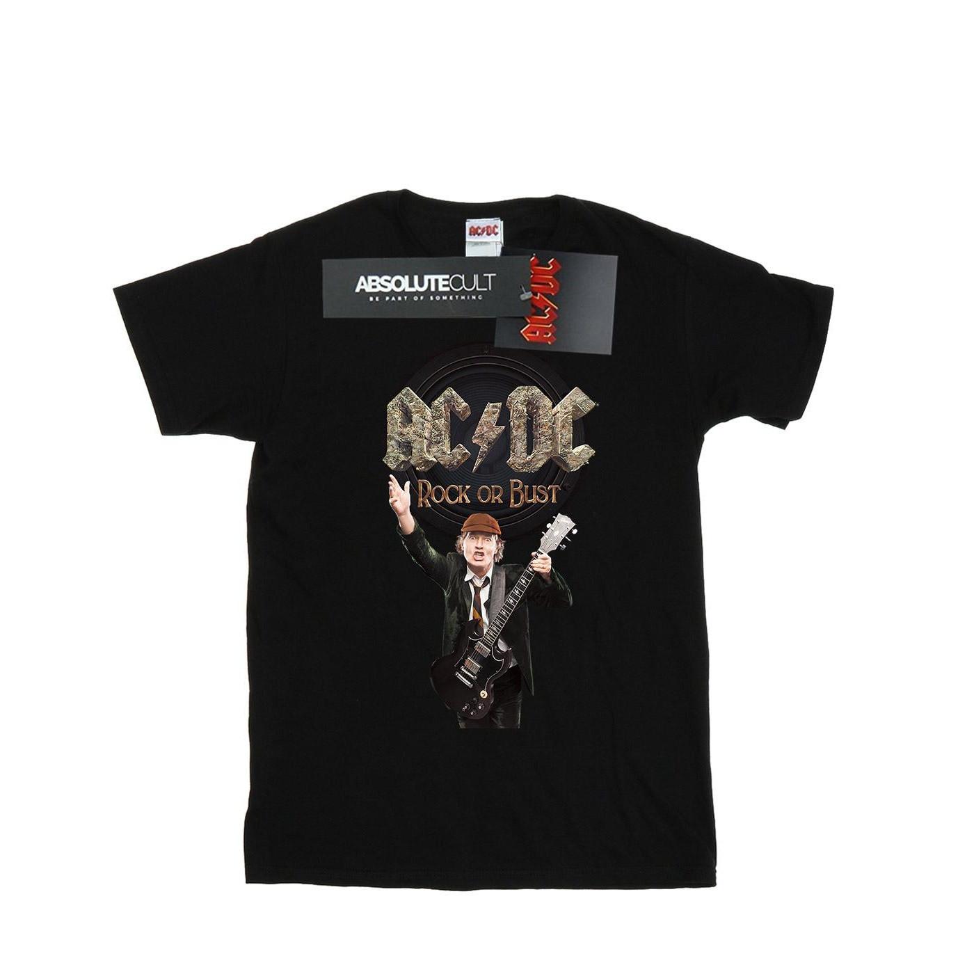 Acdc Rock Or Bust Angus Young Tshirt Damen Schwarz M von AC/DC