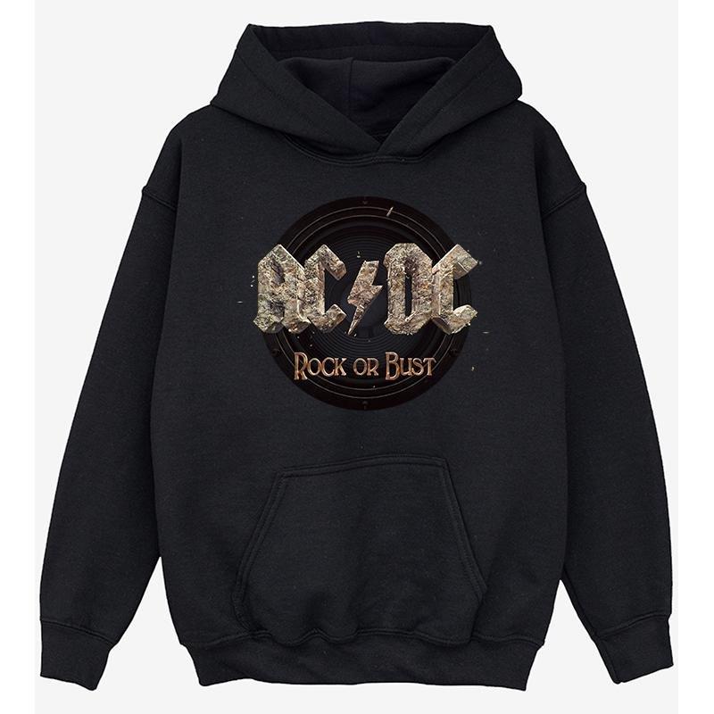 Acdc Rock Or Bust Kapuzenpullover Mädchen Schwarz 116 von AC/DC