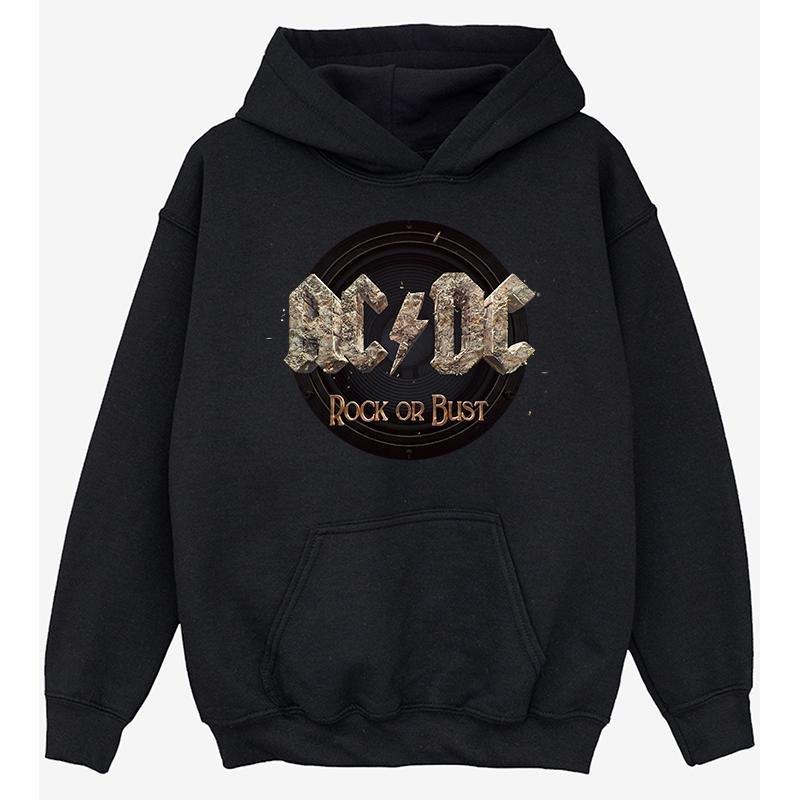 Acdc Rock Or Bust Kapuzenpullover Mädchen Schwarz 128 von AC/DC