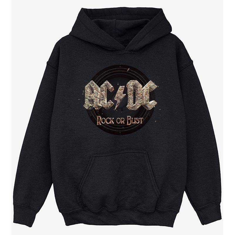 Acdc Rock Or Bust Kapuzenpullover Mädchen Schwarz 140/146 von AC/DC