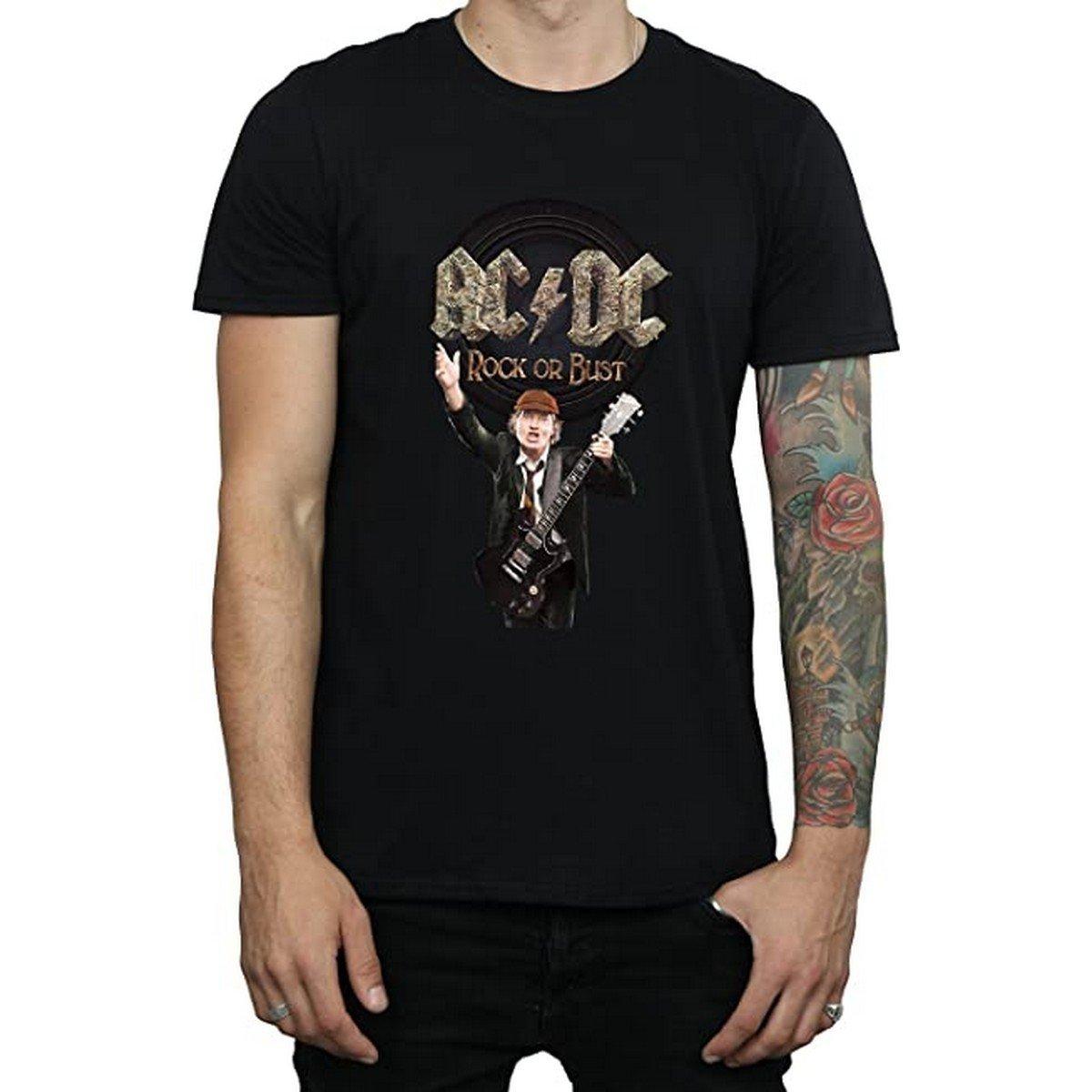 Acdc Rock Or Bust Tshirt Herren Schwarz L von AC/DC