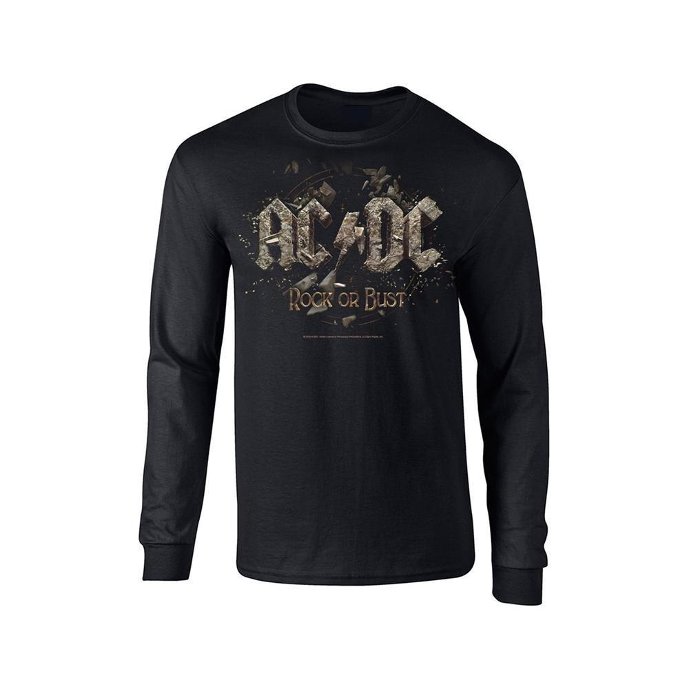 Acdc Rock Or Bust Tshirt Langärmlig Damen Schwarz S von AC/DC