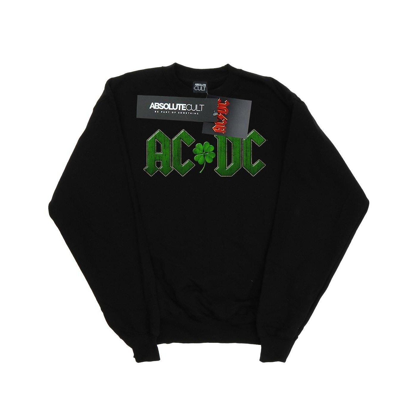 Acdc Shamrock Logo Sweatshirt Damen Schwarz S von AC/DC