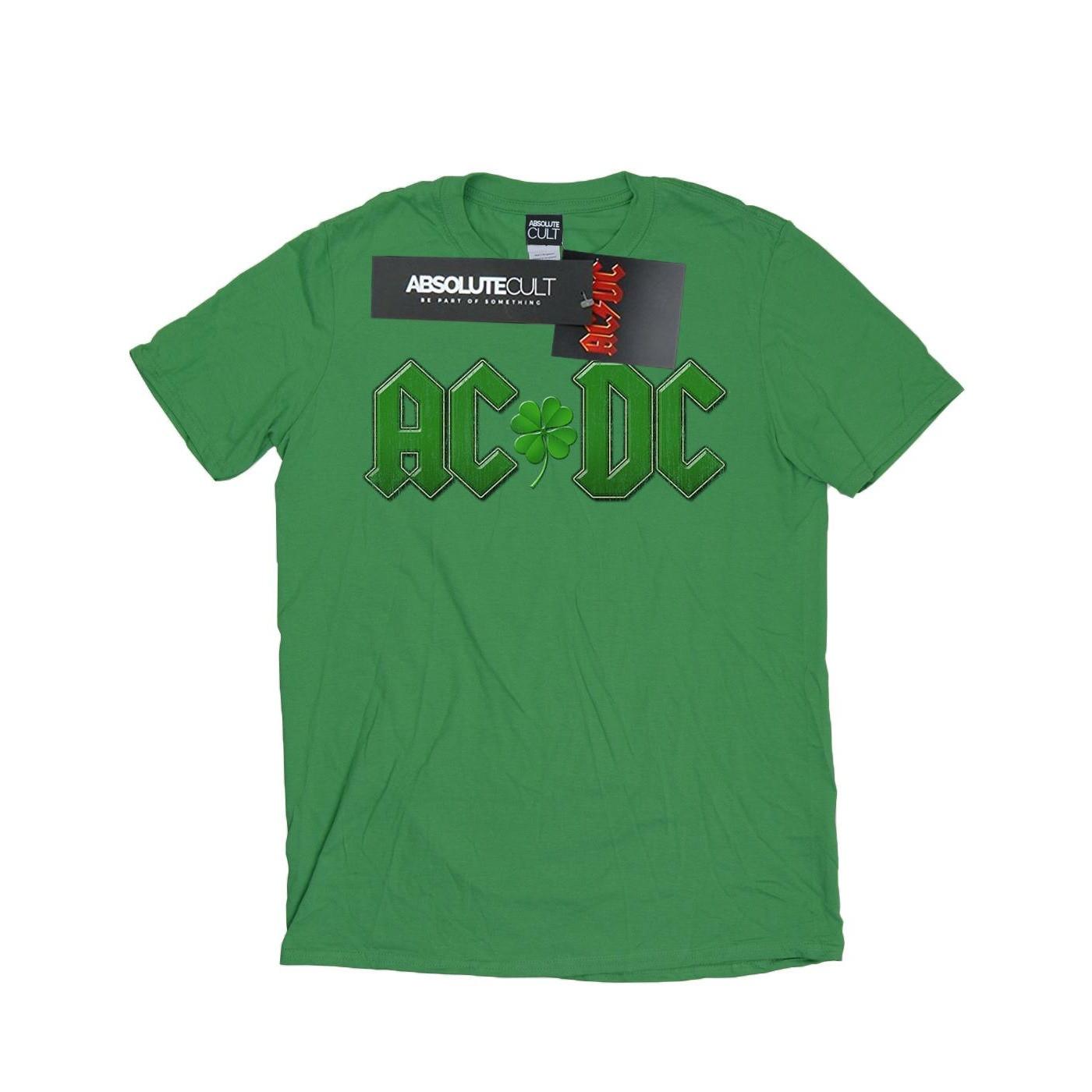 Acdc Shamrock Logo Tshirt Damen Grün M von AC/DC