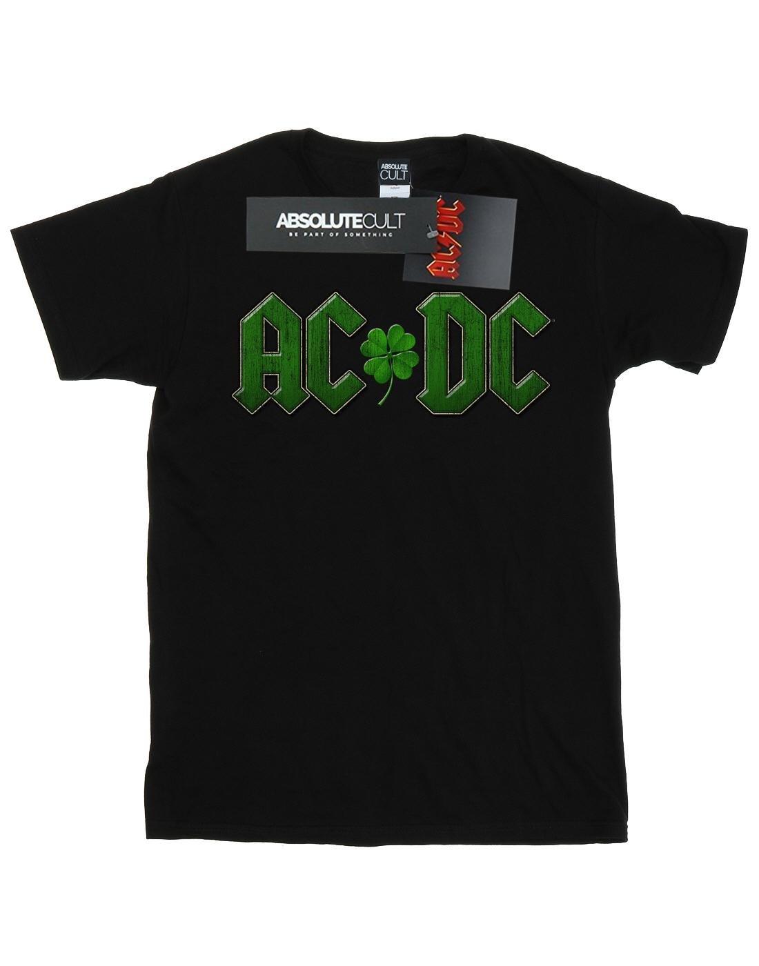 Acdc Shamrock Logo Tshirt Damen Schwarz 5XL von AC/DC