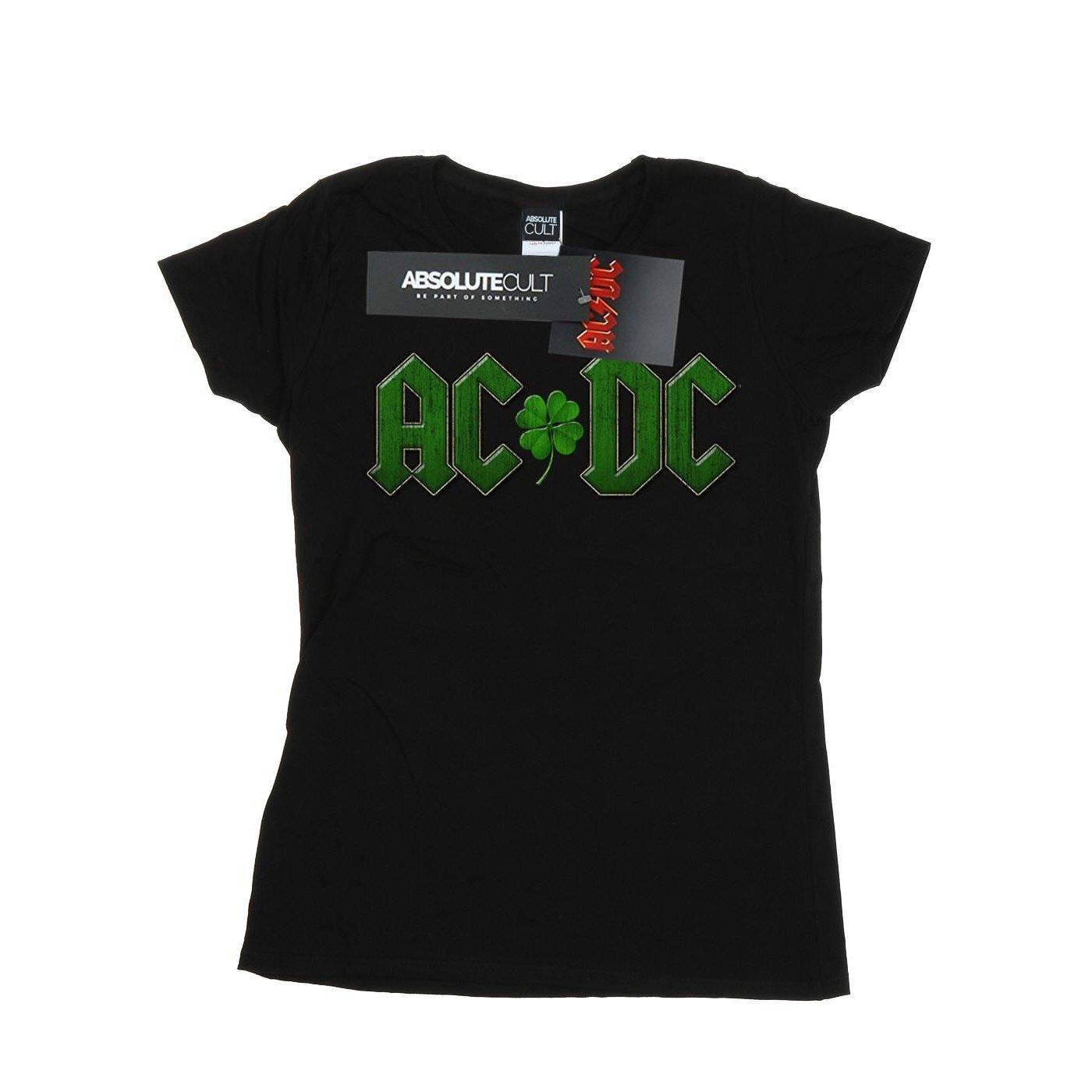 Acdc Shamrock Logo Tshirt Damen Schwarz L von AC/DC