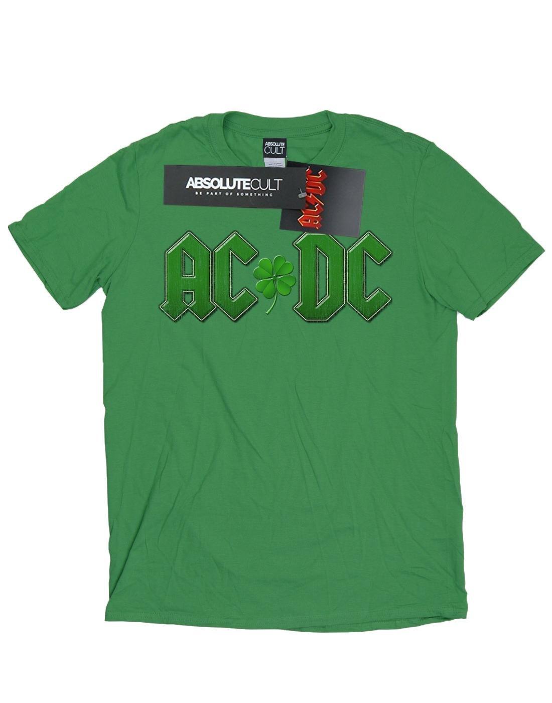 Acdc Shamrock Logo Tshirt Herren Grün S von AC/DC