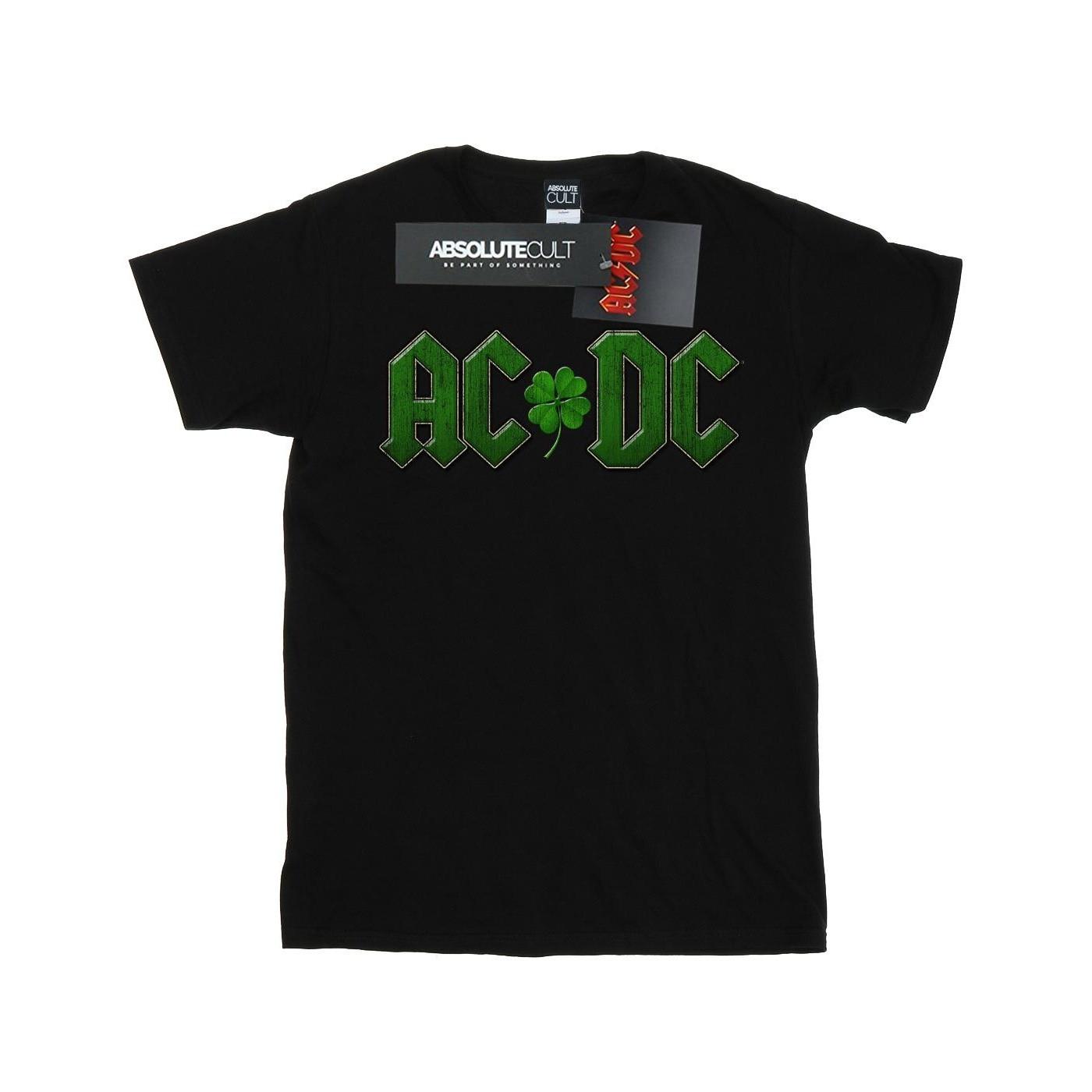 Acdc Shamrock Logo Tshirt Herren Schwarz XXL von AC/DC