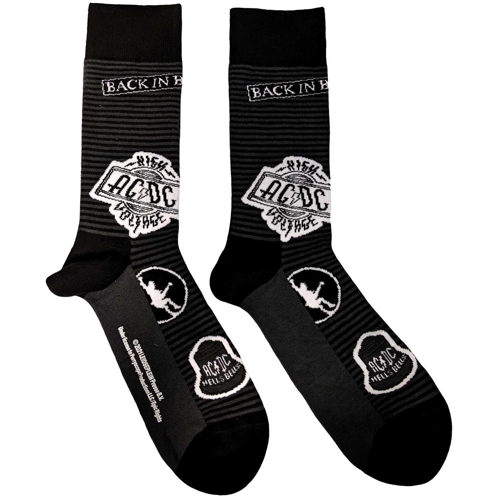 Acdc Socken Damen Schwarz 40.5 von AC/DC